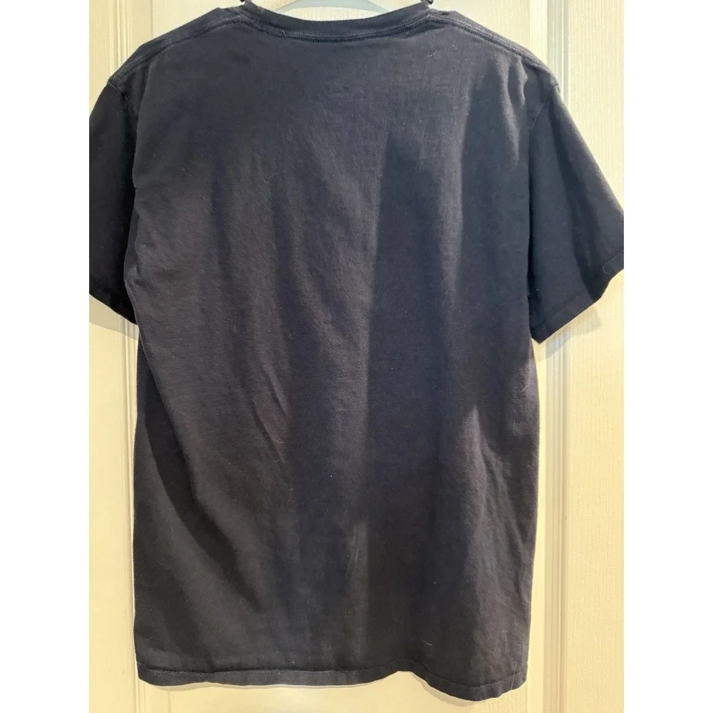 Champion Navy Blue Script Logo T-Shirt – Size Medium - Picture 2 of 2